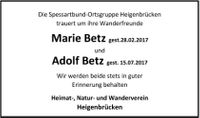 Marie und Adolf Betz